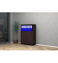 Vena Yarım Kapak Ofis Dosya Dolabı 80x35x115cm (Venge)