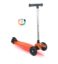 Tois ColorWase Led Işıklı 4 Kademe(50-65 cm) Ayarlanabilir 3 Tekerlekli Scooter (Turuncu)