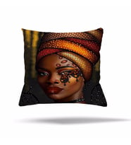 Geometrik Kilim Etnik Desen Afrika Gizli Fermuarlı Yastık Kılıfı Kırlent Kılıfı Koltuk Yastık Kılıfı (Bronz)