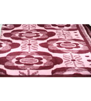 Başaran Tekstil Tek Kişilik Lüks Peluş Battaniye, 2,4Kg, Sireli, Akrilik, 2 Yönlü kullanım (Bordo)