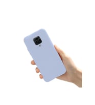 Xiaomi Redmi Note 9 Pro Kılıf Kamera Korumalı Silikon Rubber Arka Kapak (Lila)