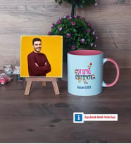 Drama Öğretmeni Fotoğraflı Dekoratif Taş, Kupa Bardak Beyaz Hediye (Model 6)