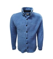 Yegua Y00788 Erkek Düz Kuzu Peluş Gömlek - Antrasit - ST00788-Antrasit-S (Mavi)