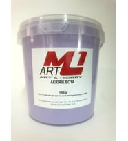 M1 ART Akrilik Boya 1.kg --10 Renk Seçeneği, Ahşap, Tuval, Seramik , Duvar ,Taş (Mor)