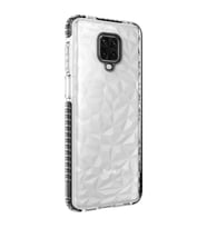 Xiaomi Redmi Note 9 Pro Kılıf Buzz Köşeleri Airbagli Prizmatik (Siyah)