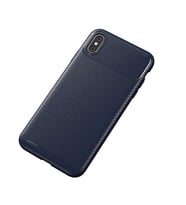 Uyumlu Model Apple iPhone XS 5.8 Kılıf Karbon Silikon Case (Lacivert)