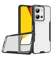 Vivo Y35 Kılıf Zore Parfe Kenarları Pastel Renk Silikon Kılıf (Siyah)