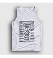 Presmono Unisex Sarı Hand Symbol Music Rock Atlet 315103tt (Beyaz)