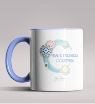 Kişiye Özel Meslek Dersleri Öğretmeni Tasarımlı Siyah Renk Kupa 3 (Mavi)