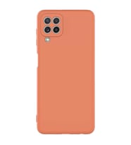 Galaxy A22 4G Kılıf Lansman Tasarım İç Yüzeyi Kadife Silikon (Turuncu)