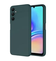 Samsung Galaxy A05S Kılıf Kamera Korumalı iÇi Süet Dokulu Lansman Tipi Silikon (Koyu Yeşil)