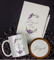 Kişiye Özel Defter Kalem Kupa Ve Bardak Altlığı Hediye Seti 103843 (Model 5)