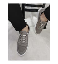 ÇİĞDEM GERÇEK DERİ ERKEK GÜNLÜK CASUAL AYAKKABI(HDYT1175) - AÇIK GRİ - 44