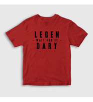 Presmono Unisex Çocuk Beyaz Legendary How I Met Your Mother T-Shirt 195057tt (Kırmızı)