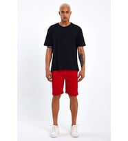 Süperlife Erkek Regular Fit Brooklyn Baskılı Şort SPR 208 (Kırmızı)