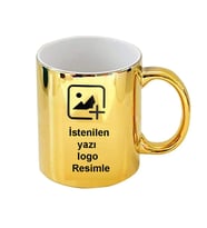 AYNALI METALİK GOLD/GÜMÜŞ KUPA'LAR (Altın)
