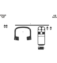 Meriç® Otokar M-3000 Ön Torpido Kaplama Maun 12 Parça 2008-› (Karbon)