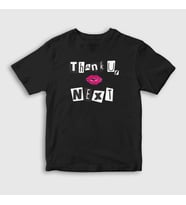 Presmono Unisex Çocuk Kırmızı Next Ariana Grande T-Shirt 152692tt (Siyah)