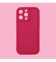 IPHONE 14 PRO; KENARI ÇIKINTILI, DARBE ÖNLEYİCİ, KAMERA KORUYUCULU LÜKS SİLİKON KILIF (Pembe)