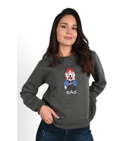 Kadın Baskılı Sweatshirt 1636-24 (Antrasit)