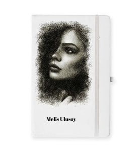 Kişiye Özel Karakalem Tasarımlı Defter