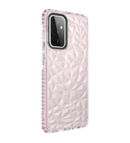 Galaxy A72 Kılıf Zore Buzz Köşeleri Airbagli Prizmatik Tasarım (Pembe)