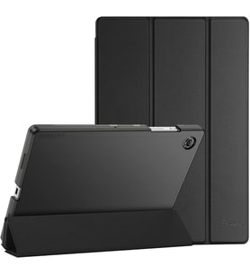Samsung Galaxy Tab A7 Lite T220 T225 T227 Kılıf New PU Deri Smart Standlı Case (Siyah)