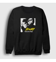 Presmono Unisex Beyaz Edward Baji Keisuke Anime Tokyo Revengers Sweatshirt 259801tt (Siyah)