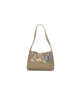 BAGMORİ Rugan Çıtçıtlı Mini Baget (Vizon)