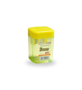 Brons Br-570 Çift Hazneli Kalemtraş Kare - Mavi (Sarı)