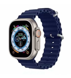 Apple Watch 44mm Zore KRD-75 Silikon Kordon (Lacivert)