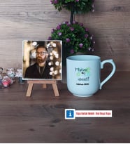 Makine Mühendisi Fotoğraflı Dekoratif Taş, Kupa Bardak Beyaz Hediye (Model 5)