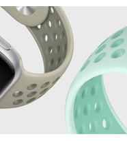 Microsonic Apple Watch Ultra 2 Rainbow Sport Band Kordon Yeşil Siyah (Beyaz-Siyah)
