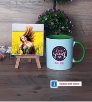 Love Yourself Fotoğraflı Dekoratif Taş, Kupa Bardak Beyaz Hediye (Model 14)