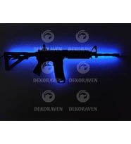 M416 Led Işıklı Tablo (Mavi)