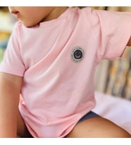 Kukita Kız & Erkek Basic Tişört Kuki04 (Pembe)