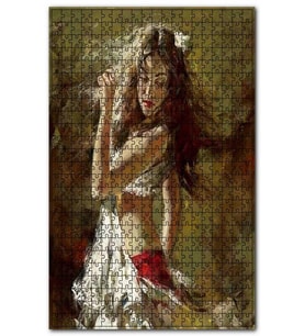 Cakapuzzle Dans Eden Çingene Kızı Puzzle Yapboz MDF (Ahşap) (500 Parça)