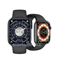 Watch 10 Akıllı Saat Kordon Kilitli NFC Siri Always on Display (Siyah)