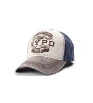 Şapka Unisex Nypd Şapka Beyzbol Eskitme Şapka Cap Kep Mevsimlik Şapka (Lacivert-Kahverengi)
