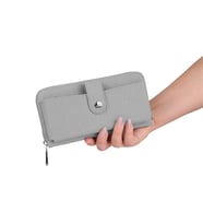 Bagacar Bozuk Para ve Telefon  Bölmeli Kullanışlı Cüzdan Mor (Gri)