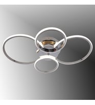 TT035-4-KR TT Aydınlatma Drone Modeli Krom Kaplama 4 lü Led Avize (Çok Renkli)