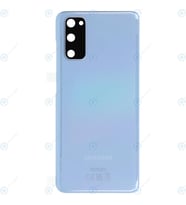 BYR Samsung Galaxy S20 Uyumlu Arka Pil Kapağı SM-G980F SM-G981B LENS HARİÇ (Mavi)