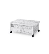 SEFA HOME ÇEKMECELİ TEKERLEKLİ SİHİRLİ SEHPA 106R (Taş)