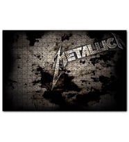 Cakapuzzle Metallica Efsanevi Yazı Kirli Arkaplan  Puzzle Yapboz MDF (Ahşap) (255 Parça)