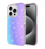 iPhone 15 Pro Kılıf Parlak Renk Geçişli Velle Kılıf (Mor)
