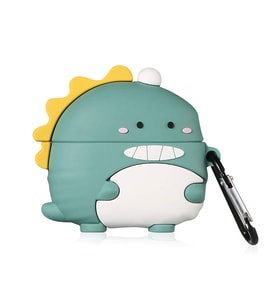 Microsonic Huawei FreeBuds Pro 2 Kılıf Cartoon Figürlü Silikon Crtn-Fgr-Ttr (Açık Yeşil)
