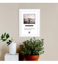 Kişiye Özel QR Karekodlu Tablo 20x30 Ebatında (Beyaz)