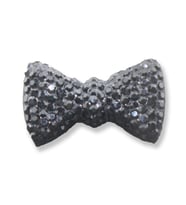 20 Adet 2x1cm Minik Akrilik Taşlı Fiyonk (Siyah)