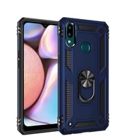 Microsonic Samsung Galaxy A10s Kılıf Military Ring Holder (Lacivert)
