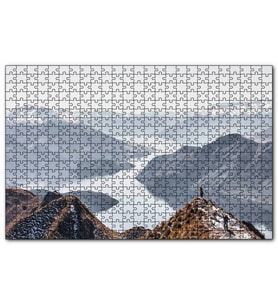 Cakapuzzle Muhteşem Göl ve Dağ Manzarası  Puzzle Yapboz MDF (Ahşap) (500 Parça)